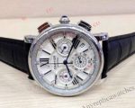 Replica Cartier Rotonde Chronograph Watch White Face 42mm